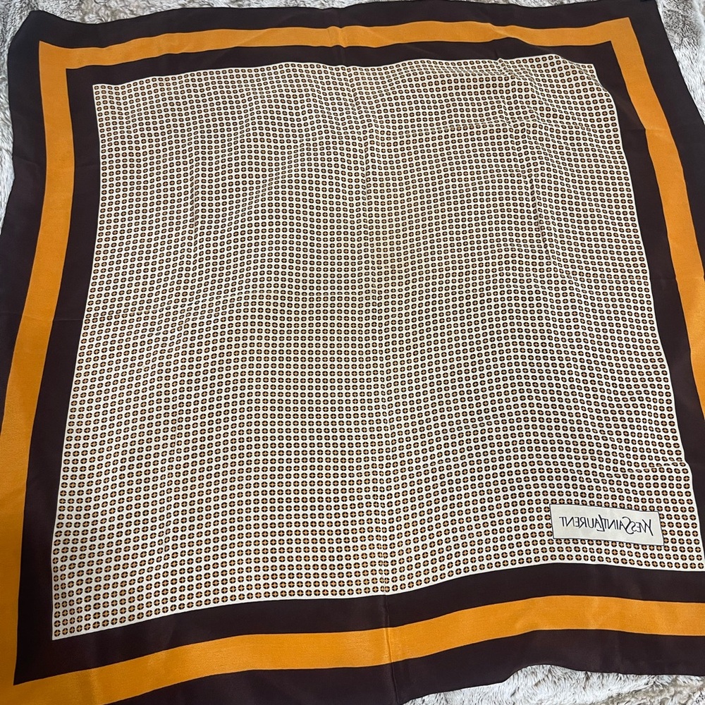 Ysl vintage silk scarf